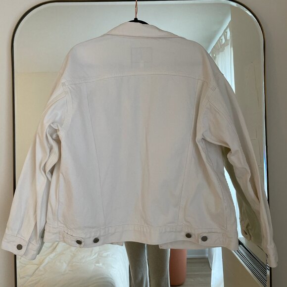 Aritzia The Ali Denim Jacket - White M - Picture 6 of 8